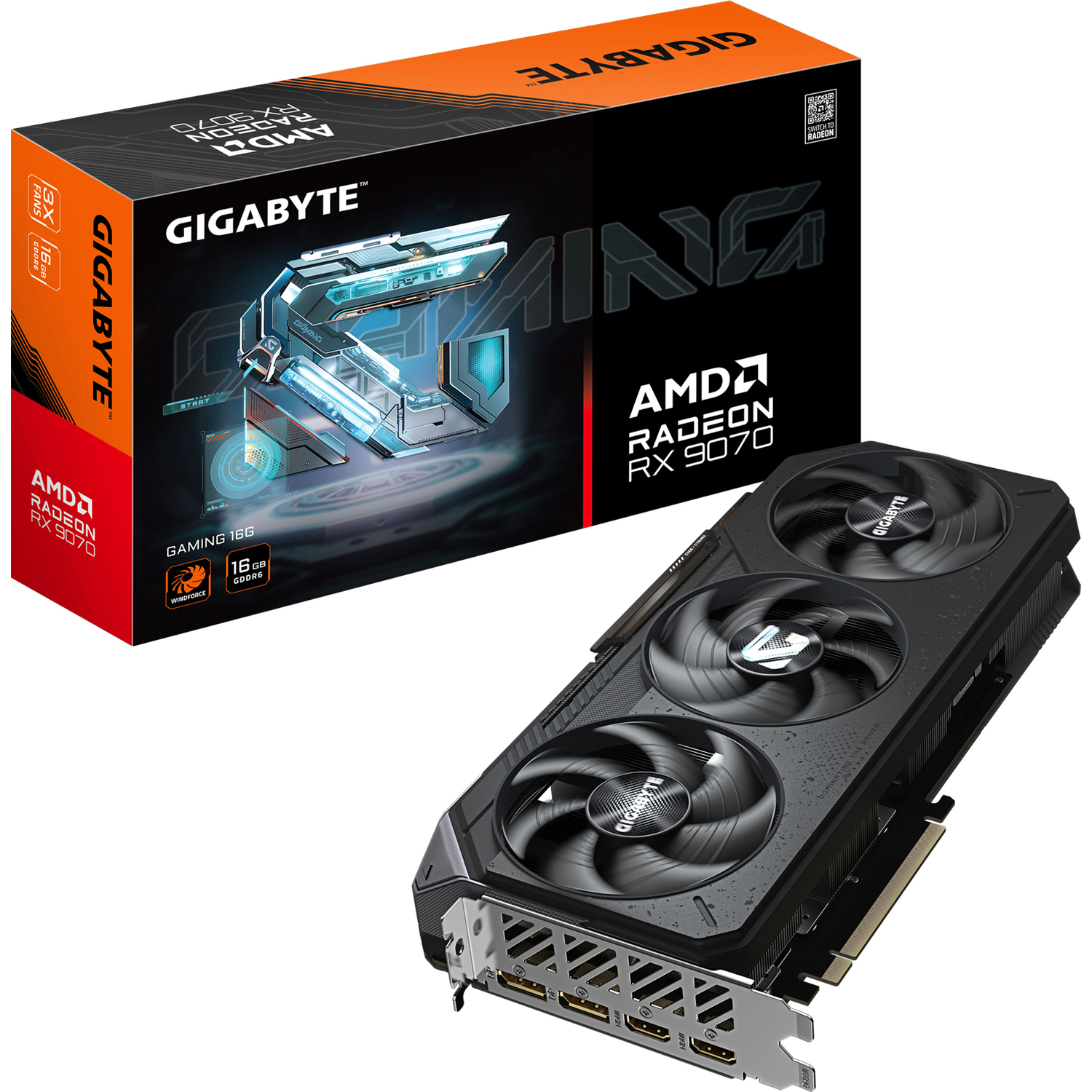 Gigabyte Radeon RX 9070 GAMING 16G (GV-R9070GAMING-16GD)