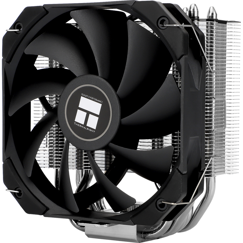 Устройство охлаждения(кулер) Thermalright Assassin King 120 Mini V2 Soc-AM5/AM4/1151/1200/2066/2011/1700 черный 4-pin 25.2dB Al+Cu 980gr Ret (AK120-MINI-V2)