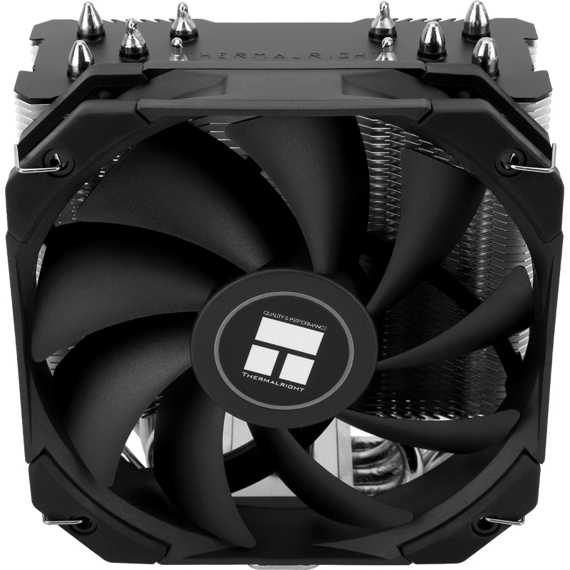 Устройство охлаждения(кулер) Thermalright Assassin King 120 Mini V2 Soc-AM5/AM4/1151/1200/2066/2011/1700 черный 4-pin 25.2dB Al+Cu 980gr Ret (AK120-MINI-V2)