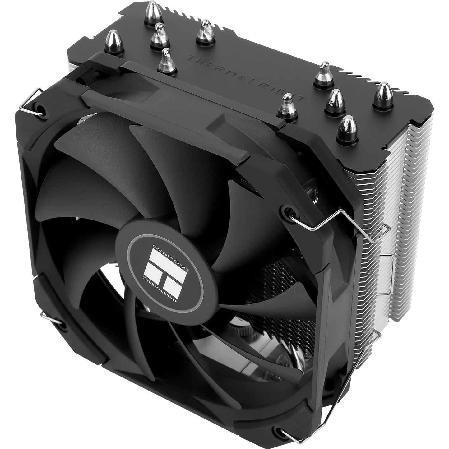 Устройство охлаждения(кулер) Thermalright Assassin King 120 Mini V2 Soc-AM5/AM4/1151/1200/2066/2011/1700 черный 4-pin 25.2dB Al+Cu 980gr Ret (AK120-MINI-V2)