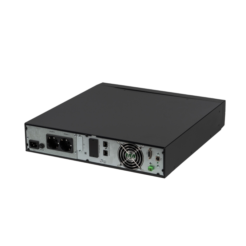 Источник бесперебойного питания (8764) SKAT-UPS 1500-RACK-ON-3X9 P3 - ИБП 1500 Вт, On-Line, синус, встр. АКБ 36В (3x9Ач), 2хSchuko Бастион