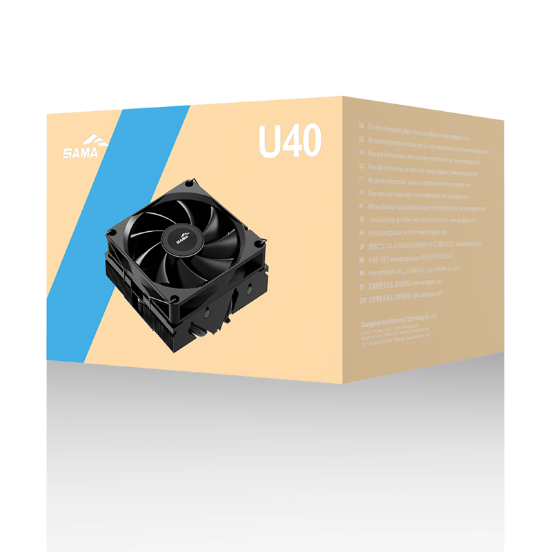 SAMA CPU Cooler U40-BKWNYXOX-G Black