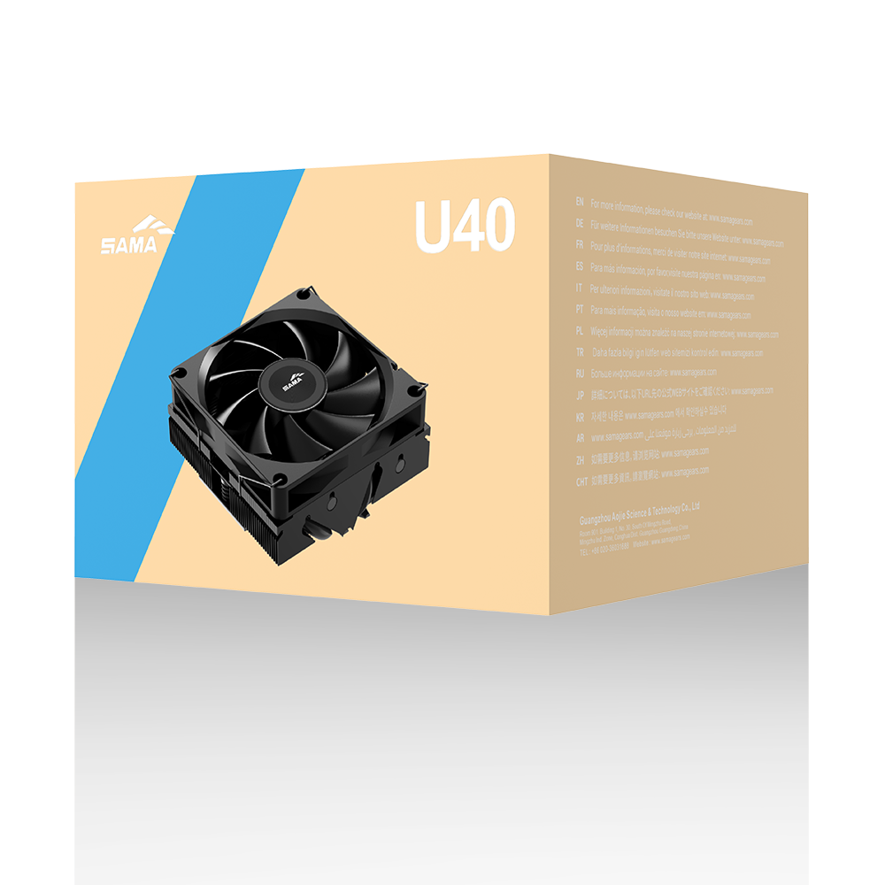 SAMA CPU Cooler U40-BKWNYXOX-G Black