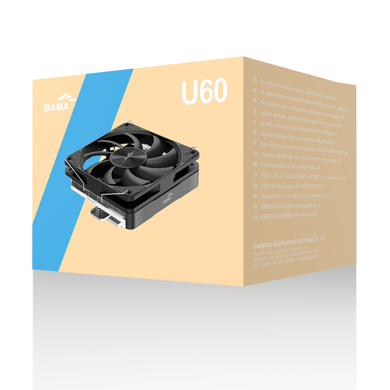 SAMA CPU Cooler U60-BKWNYXOX-G Black