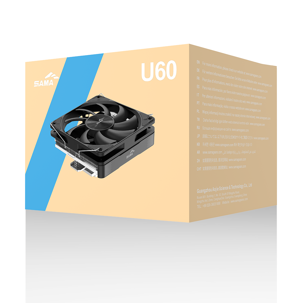 SAMA CPU Cooler U60-BKWNYXOX-G Black