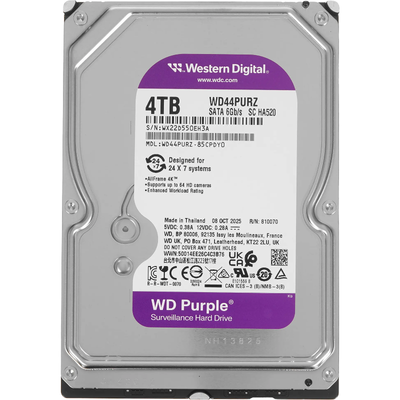 WD Purple 4Tb (WD44PURZ)