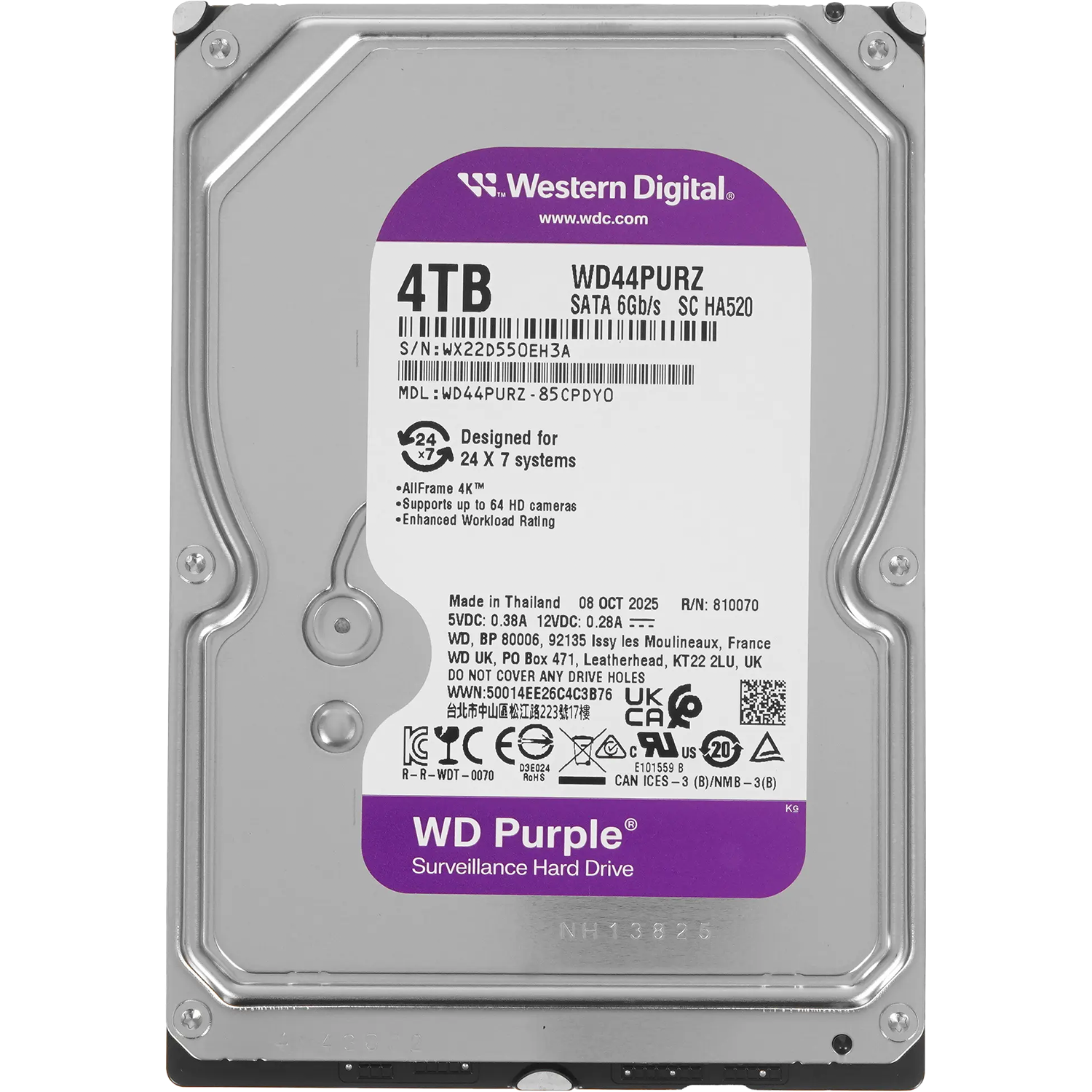 WD Purple 4Tb (WD44PURZ)