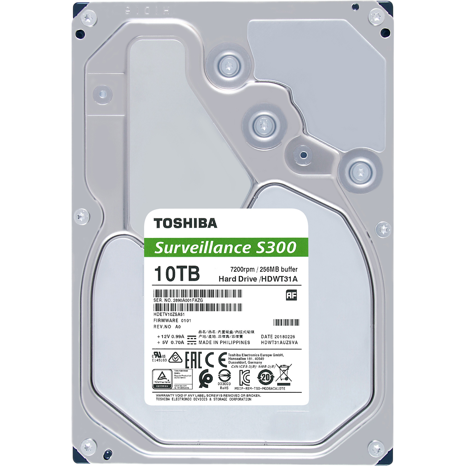 Toshiba Surveillance S300 Pro 10Tb (MD10ADA10TV)