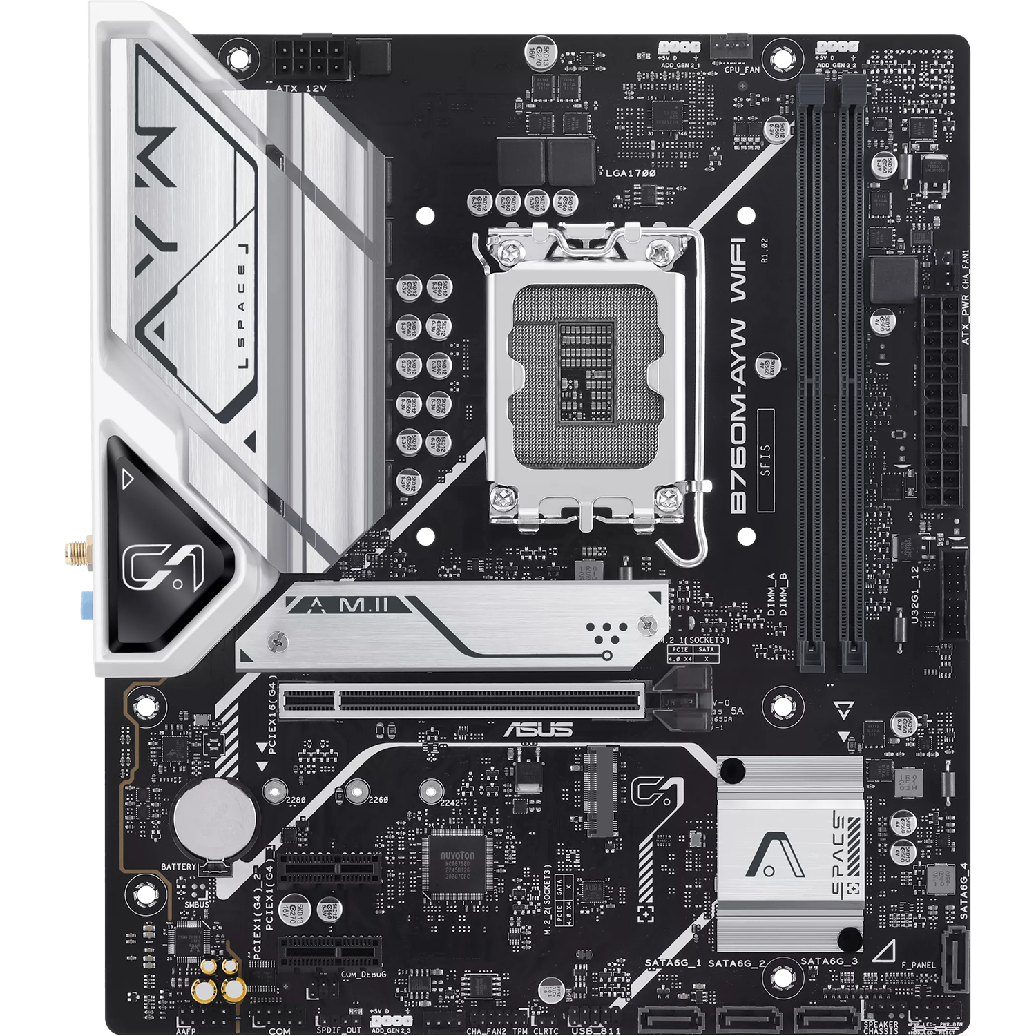 ASUS B760M-AYW WIFI-SI (90MB1FK0-M0UBY0)