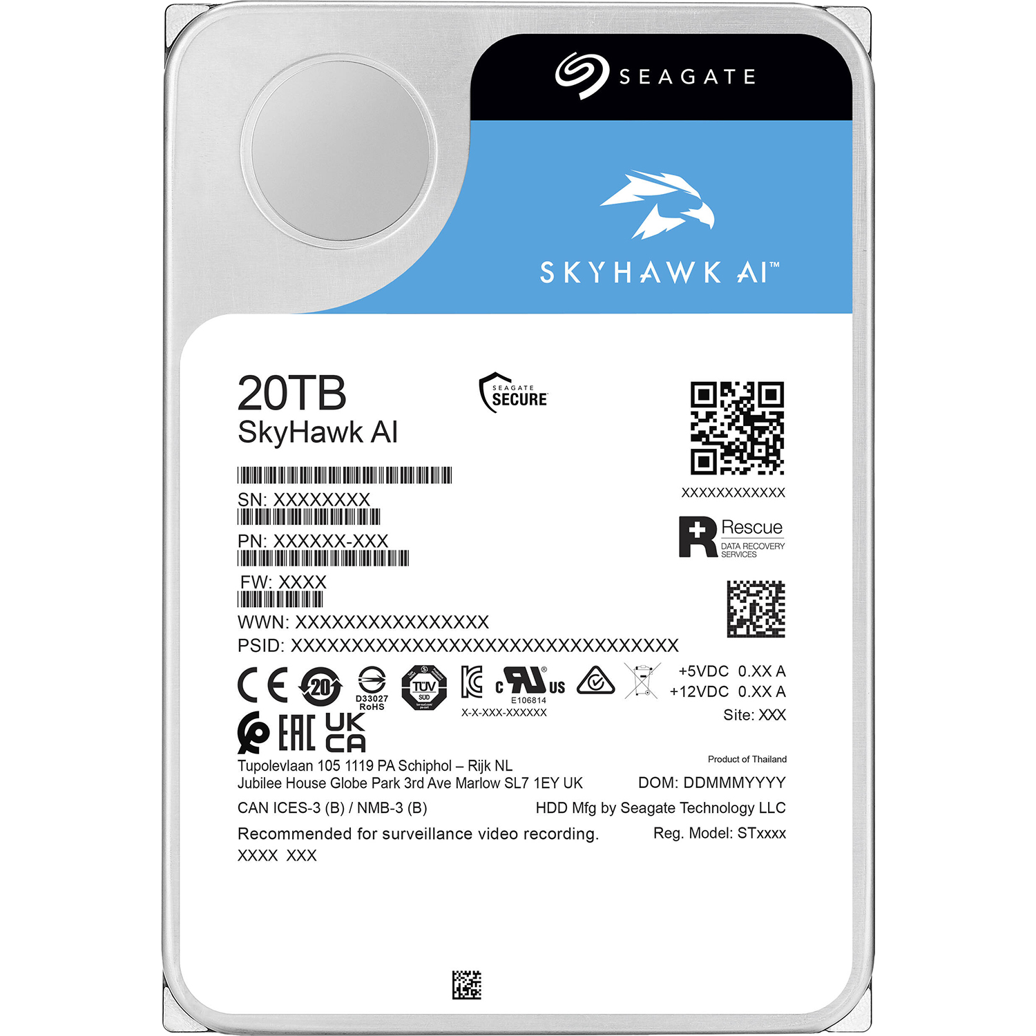 Seagate SkyHawkAI 20Tb (ST20000VE003)