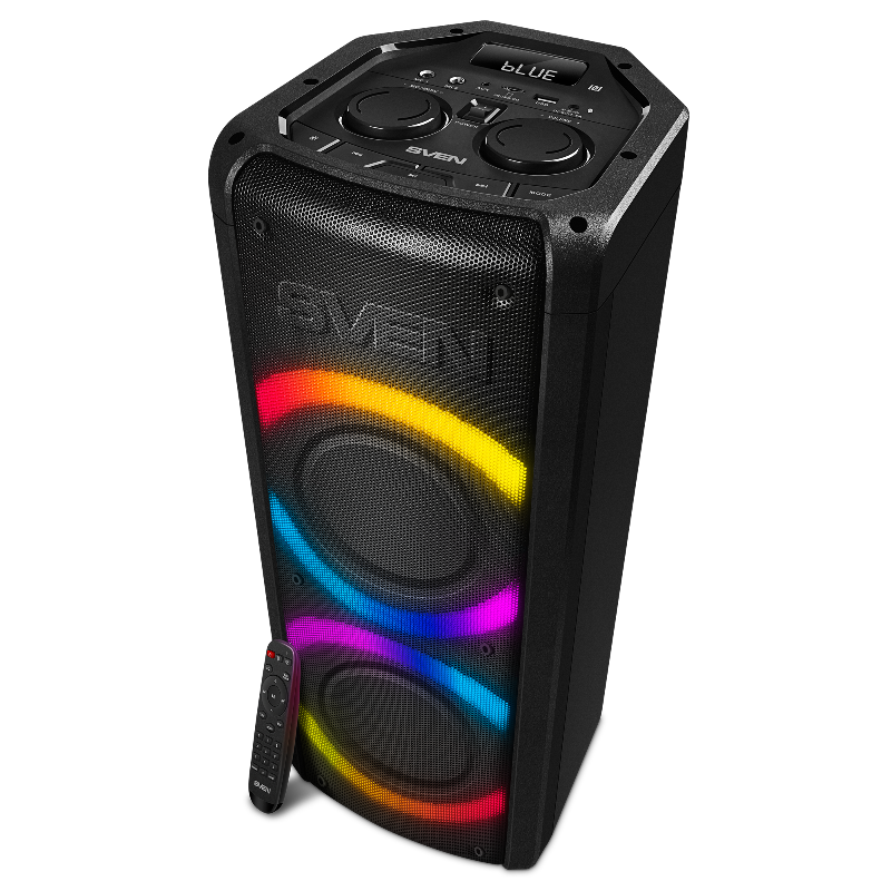 Портативная акустика АС PS-710, черн (100 Вт, TWS, BT, FM, 4400мАxч)