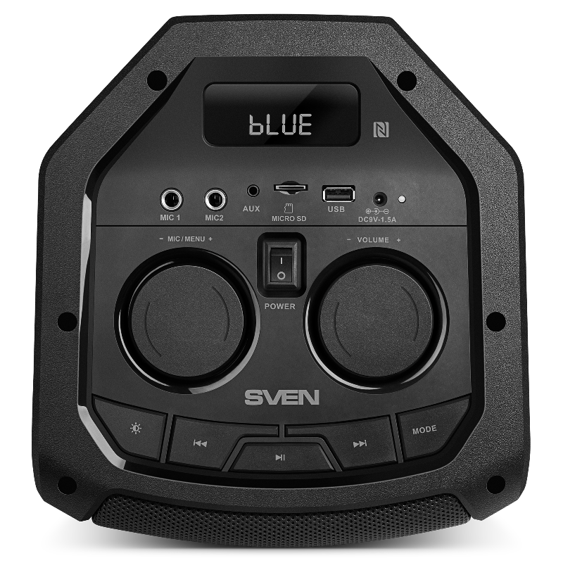 Портативная акустика АС PS-710, черн (100 Вт, TWS, BT, FM, 4400мАxч)