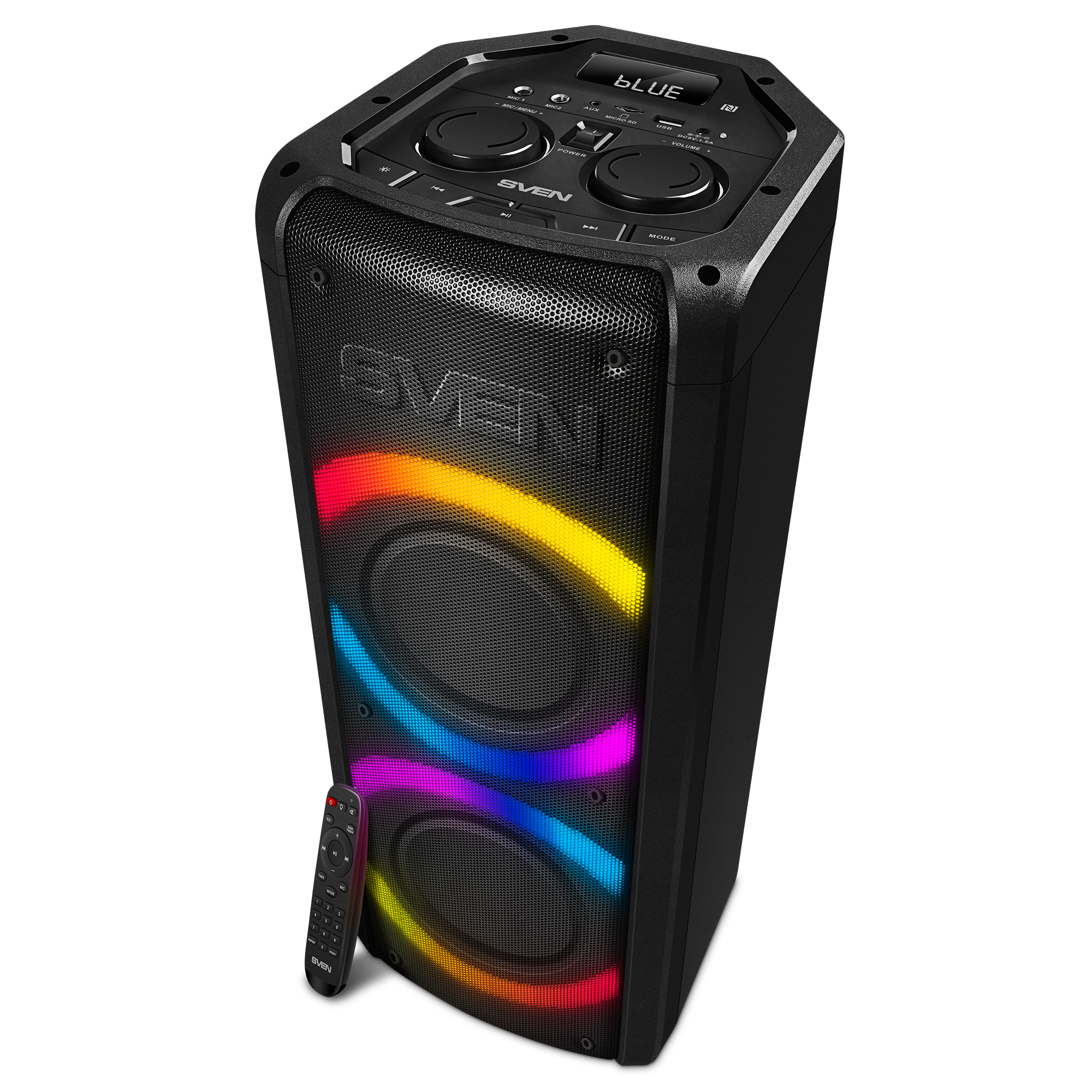 Портативная акустика АС PS-710, черн (100 Вт, TWS, BT, FM, 4400мАxч)