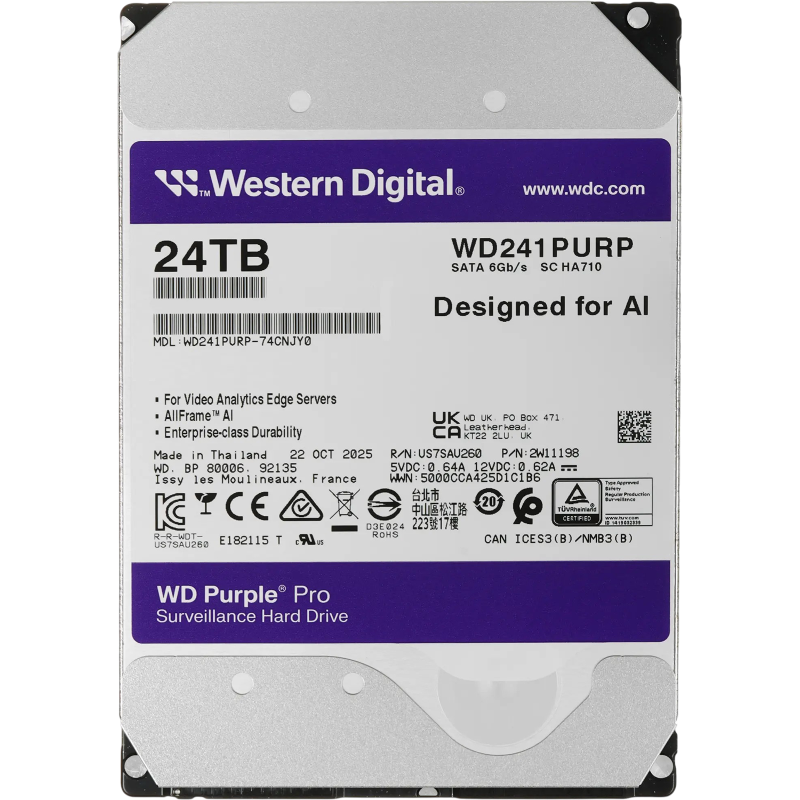 WD Purple Pro 24Tb (WD241PURP)
