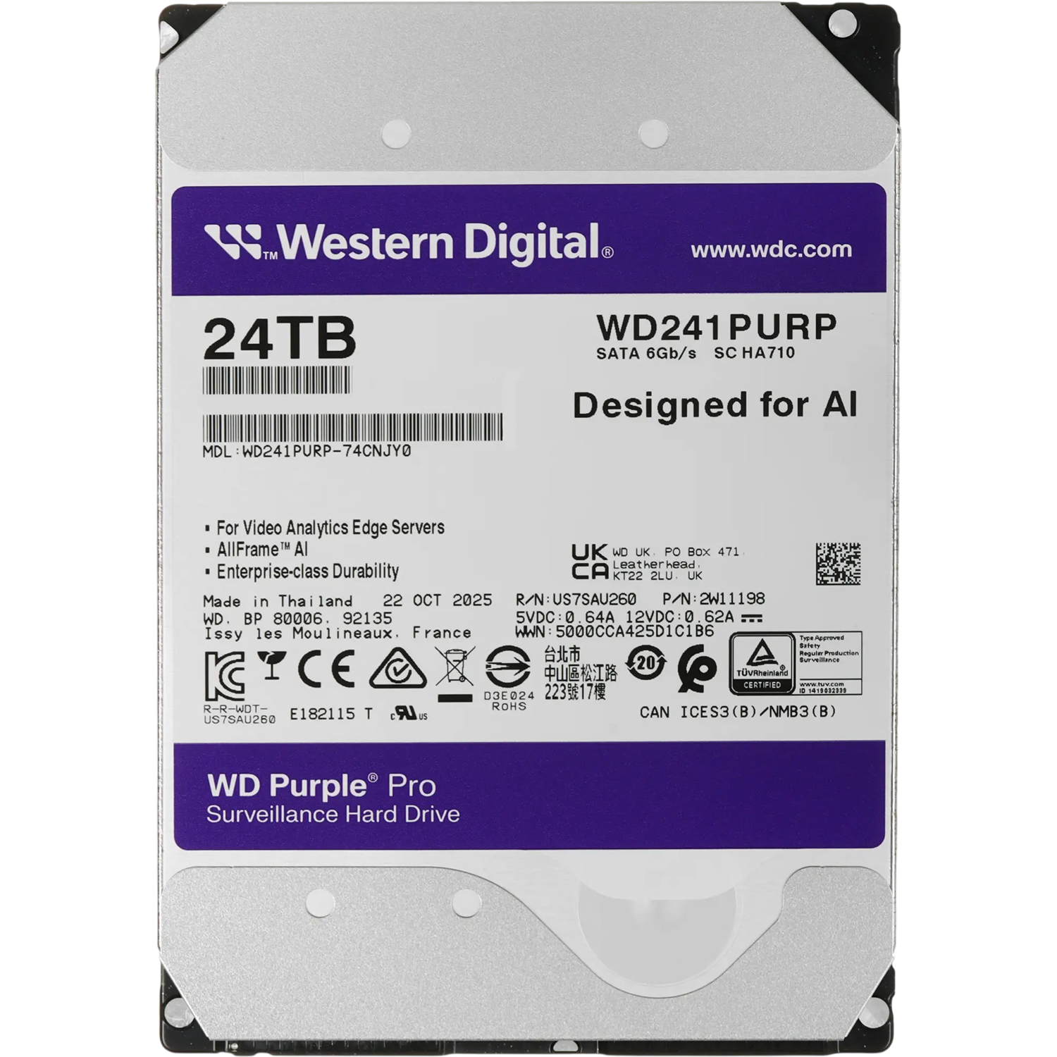 WD Purple Pro 24Tb (WD241PURP)
