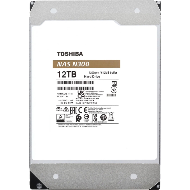 Toshiba N300 NAS 12Tb (HDWG51CXZSTA)