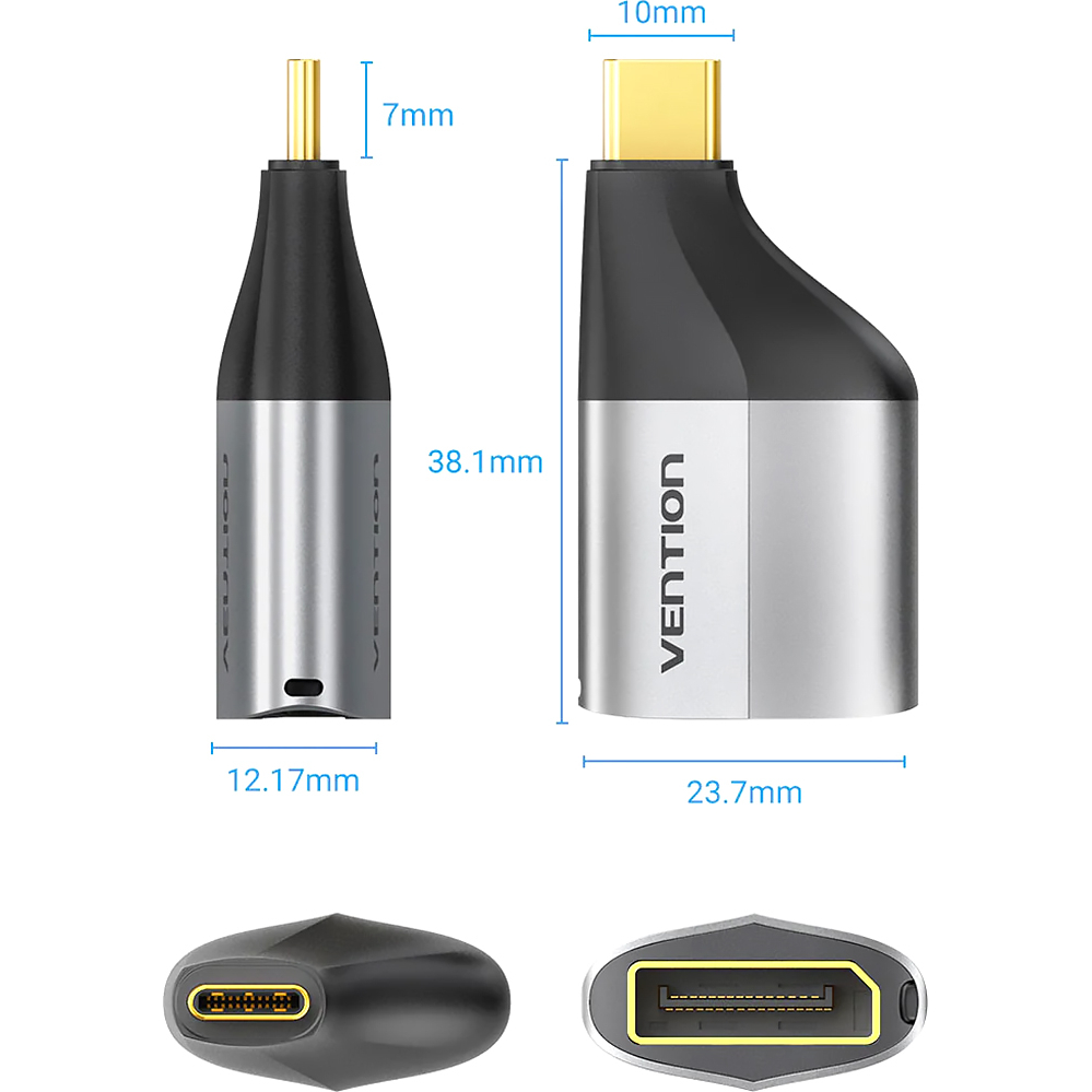 Переходник Vention USB Type C M/DP F (TCCH0)