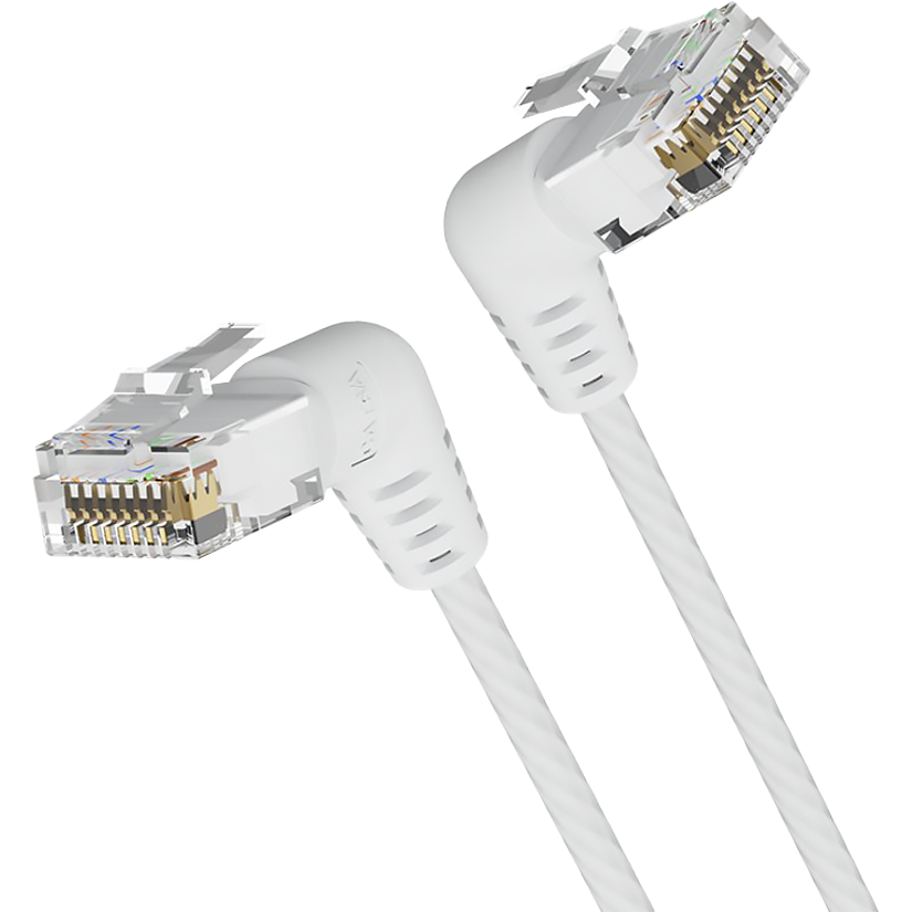 Vention IBOWF UTP cat.6a, RJ45 угол 90 - 1м. Белый
