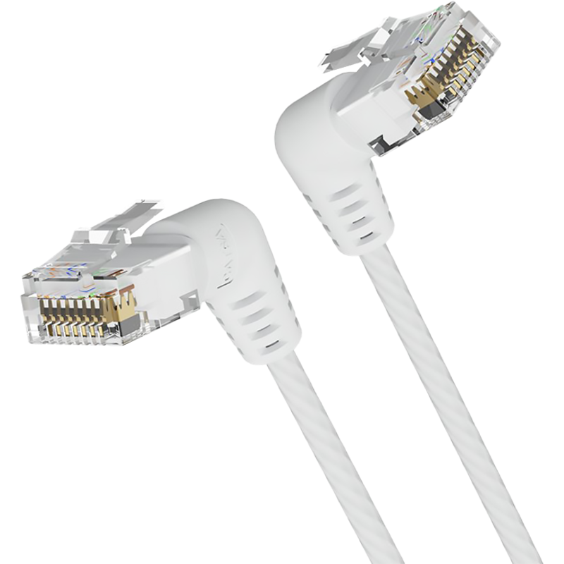 Vention IBOWD UTP cat.6a, RJ45 угол 90 - 0,5м. Белый