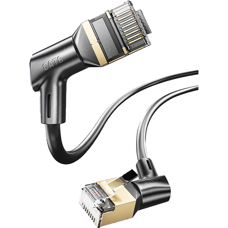 Vention IKLBI STP cat.8, RJ45 угол 360 - 3м. Черный