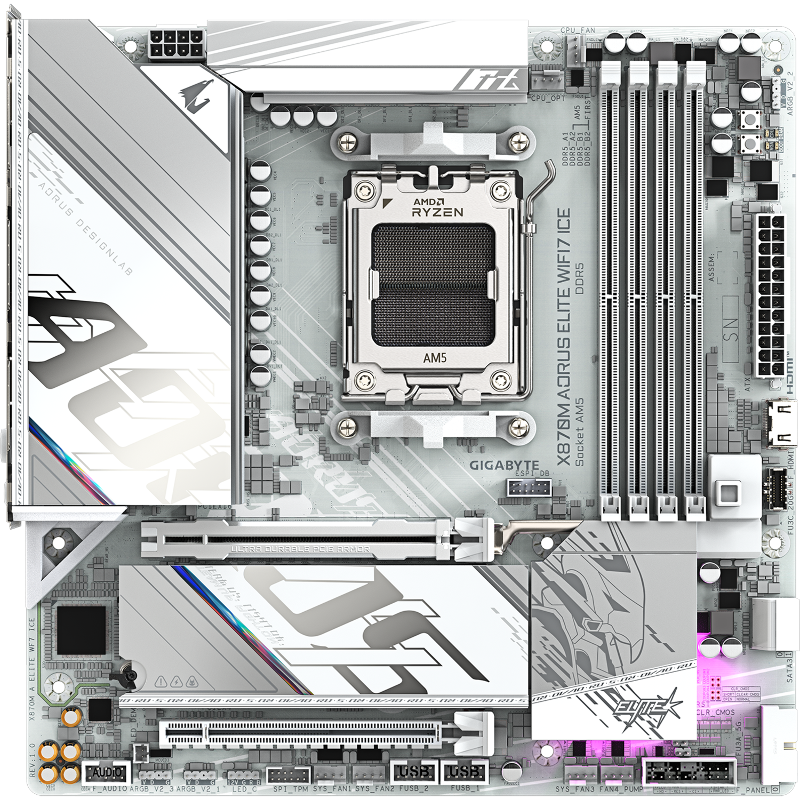 Gigabyte X870M A ELITE WF7 ICE