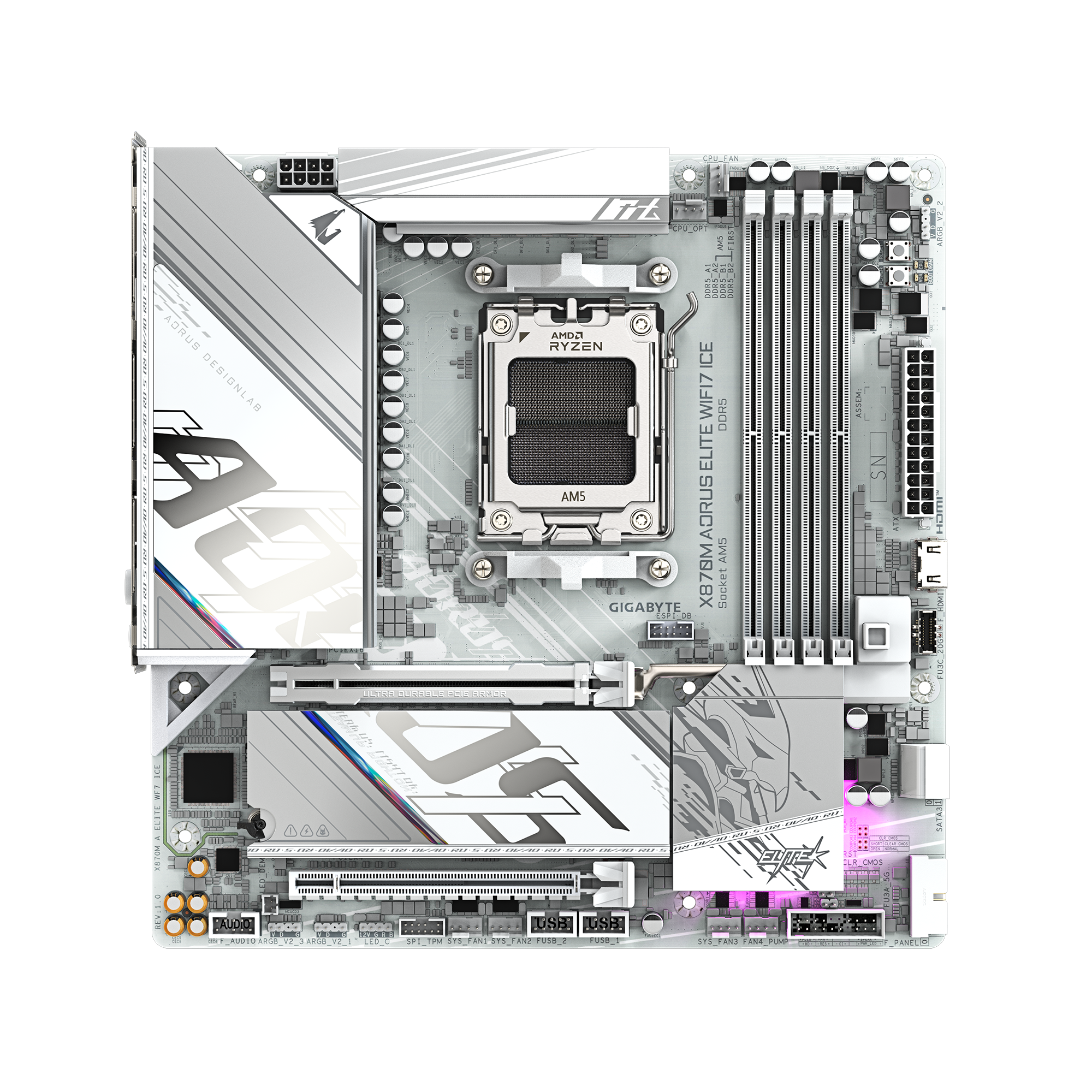Gigabyte X870M A ELITE WF7 ICE