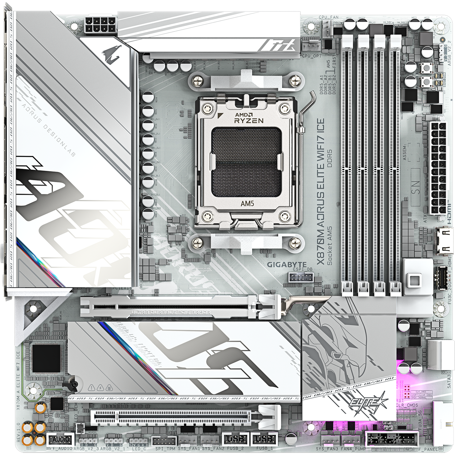 Gigabyte X870M A ELITE WF7 ICE