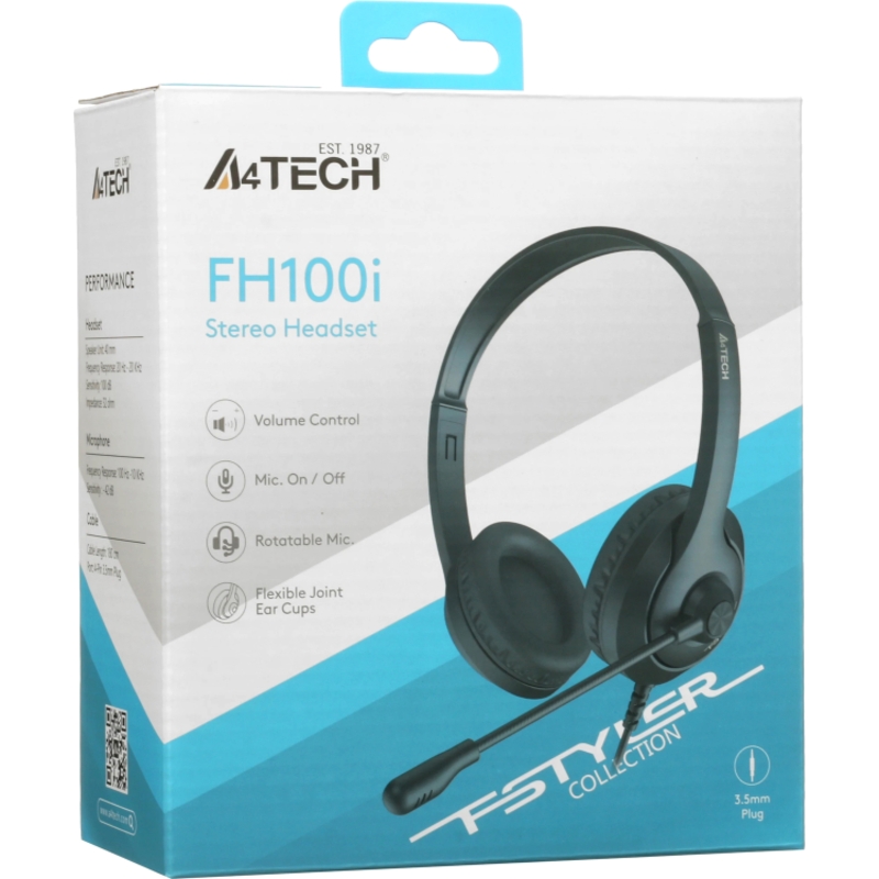 A4Tech FH100I (STONE BLACK)
