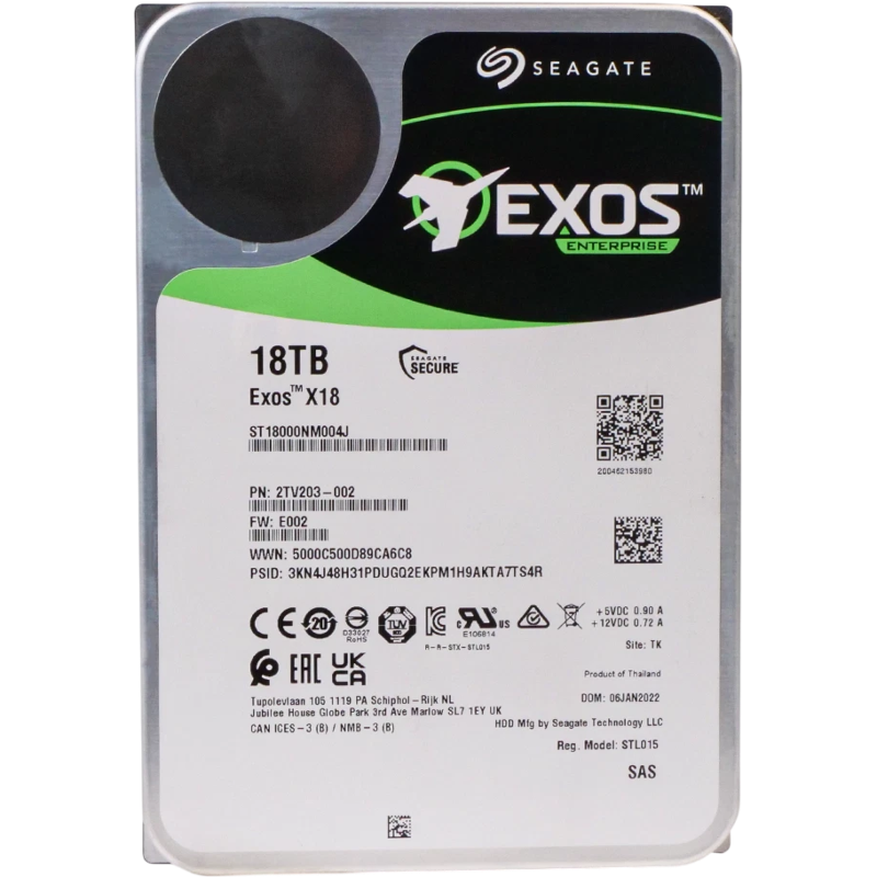 Seagate Exos X18 18Tb (ST18000NM004J)