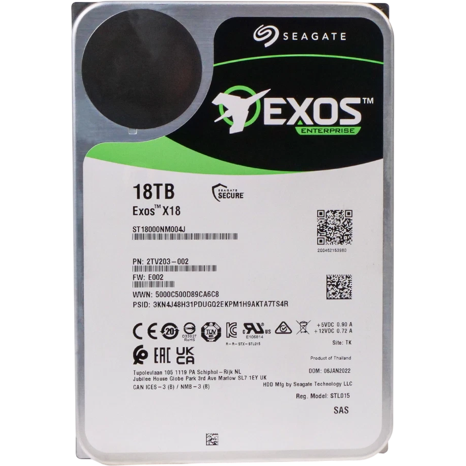 Seagate Exos X18 18Tb (ST18000NM004J)