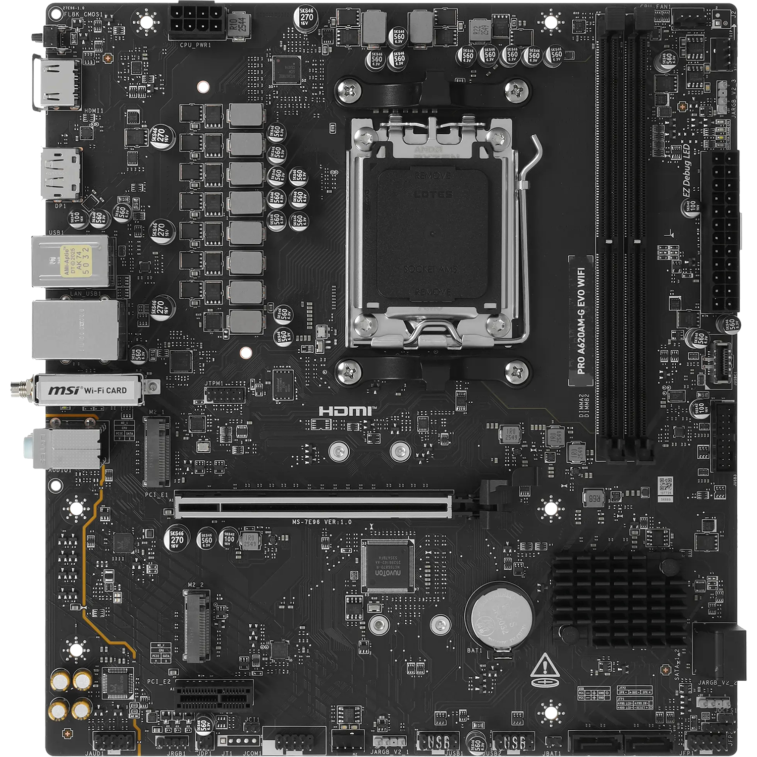 MSI PRO A620AM-G EVO WIFI