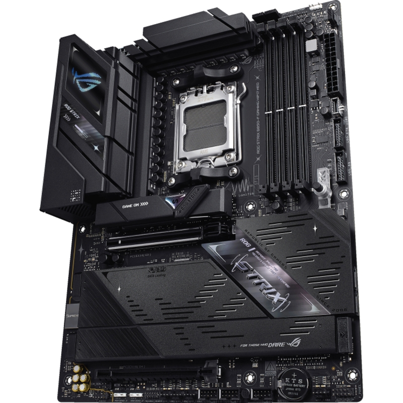 ROG STRIX B850-F GAMING NEO (Socket AM5, ATX, 4xDDR5(256GB), HDMI, 1xPCIe 5.0x16/1xPCIe 4.0x16, 2xSATA 6Gb/s, 4xM.2,1xLAN (5GbE), Wi-Fi 7, BT, 3xType-C, 5xUSB 3.0, 2xUSB2.0)