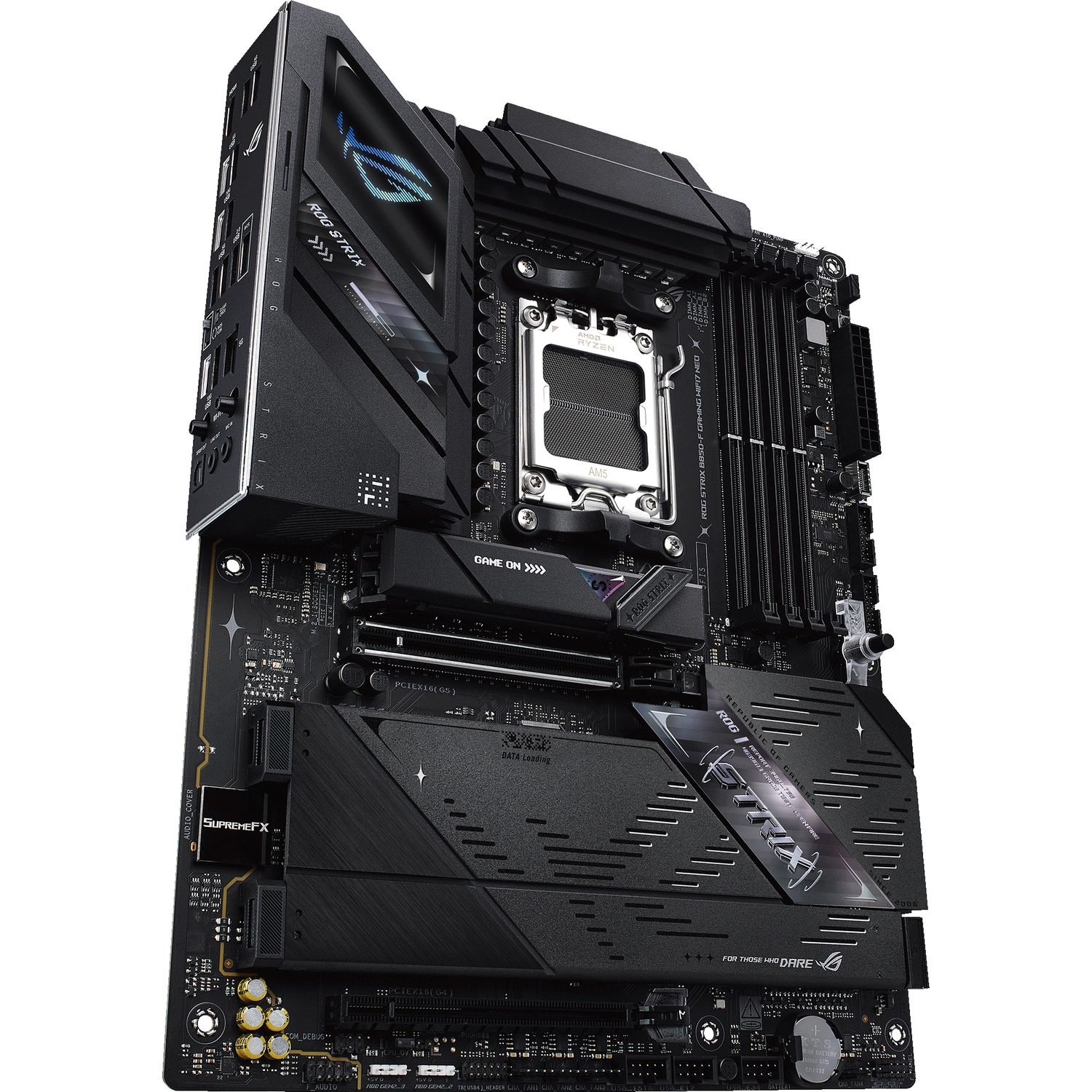 ROG STRIX B850-F GAMING NEO (Socket AM5, ATX, 4xDDR5(256GB), HDMI, 1xPCIe 5.0x16/1xPCIe 4.0x16, 2xSATA 6Gb/s, 4xM.2,1xLAN (5GbE), Wi-Fi 7, BT, 3xType-C, 5xUSB 3.0, 2xUSB2.0)