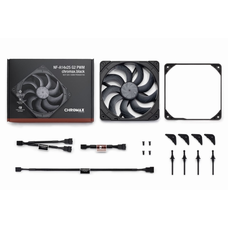 Noctua NF-A14x25 G2 PWM chromax.black.swap
