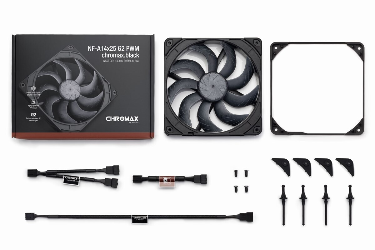 Noctua NF-A14x25 G2 PWM chromax.black.swap