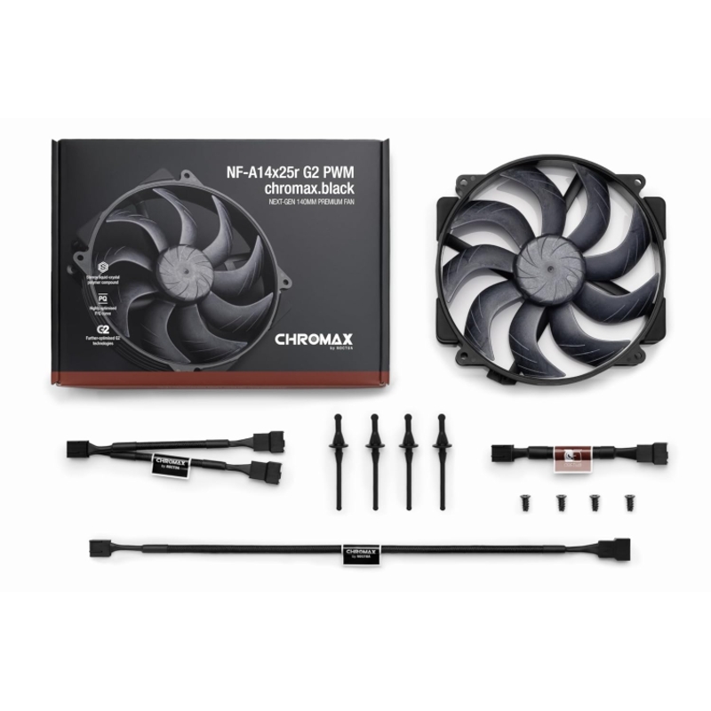 Noctua NF-A14x25r G2 PWM chromax.black.swap