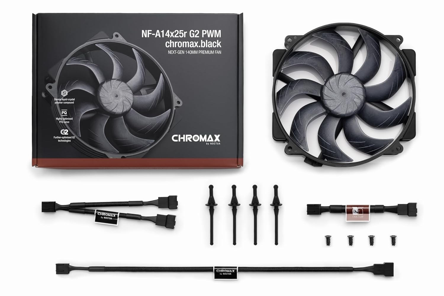 Noctua NF-A14x25r G2 PWM chromax.black.swap