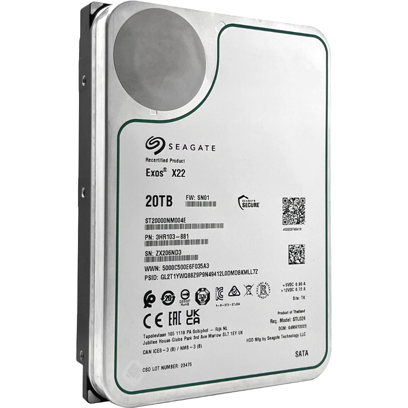 Seagate Exos X22 20Tb ST20000NM004E