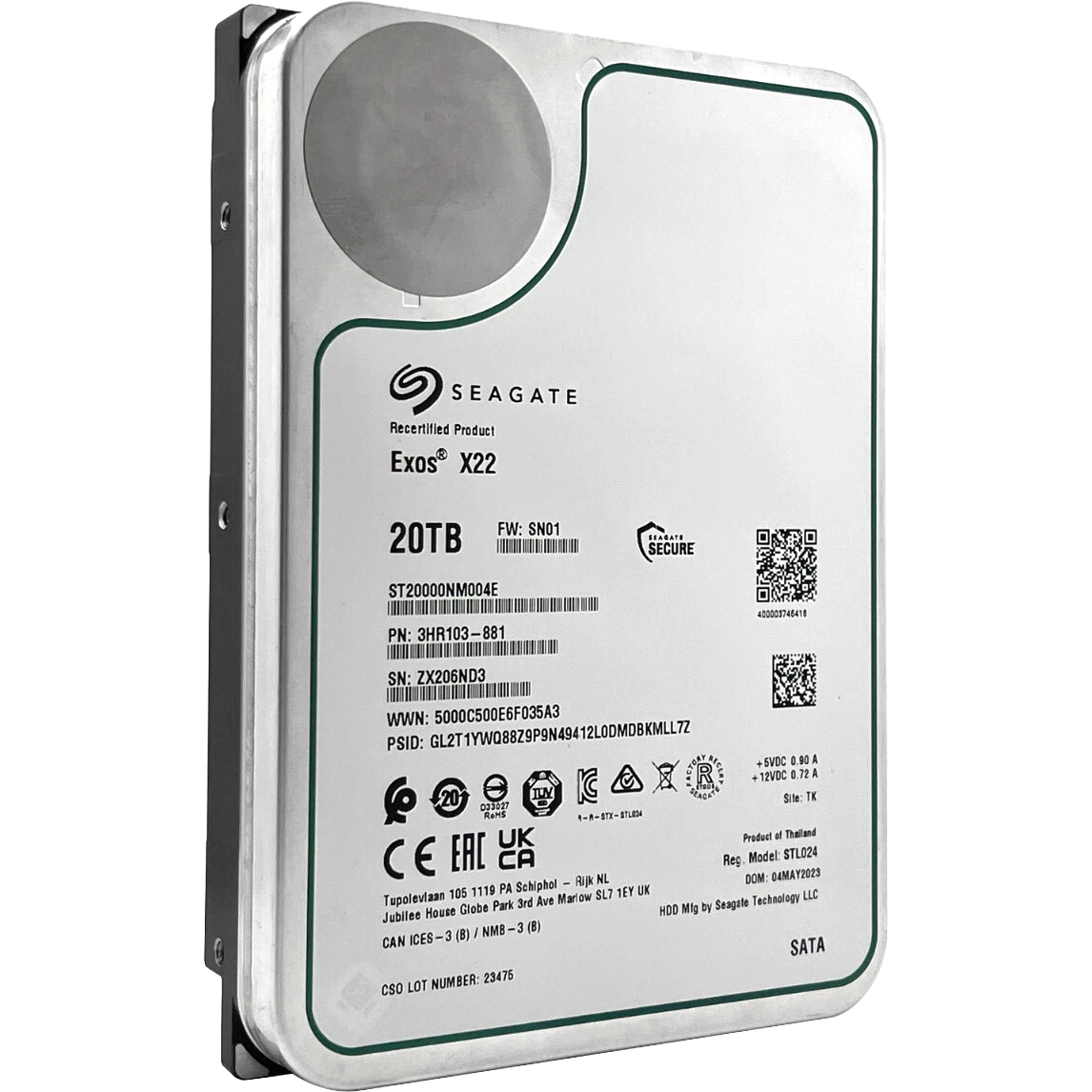 Seagate Exos X22 20Tb ST20000NM004E