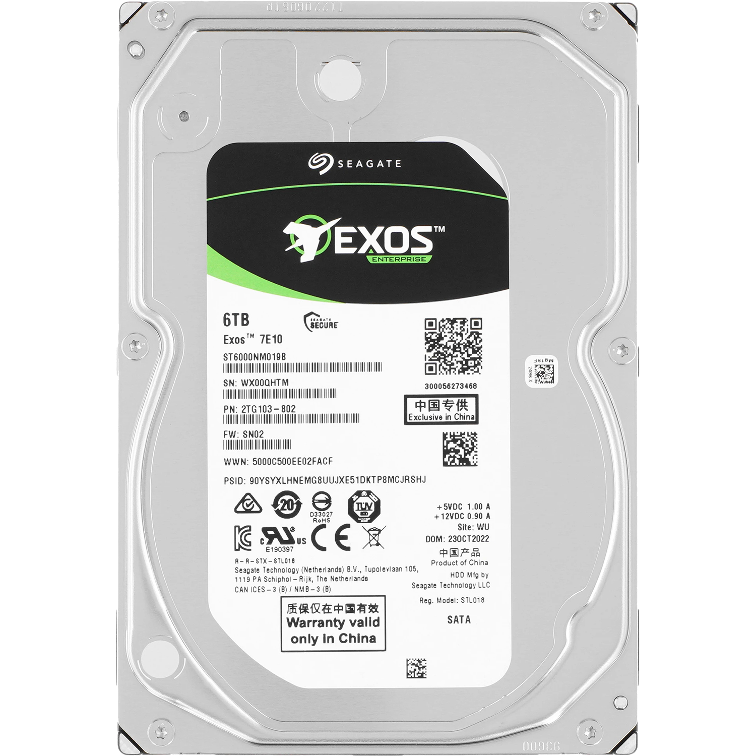 Seagate Exos 7E10 6Tb ST6000NM019B