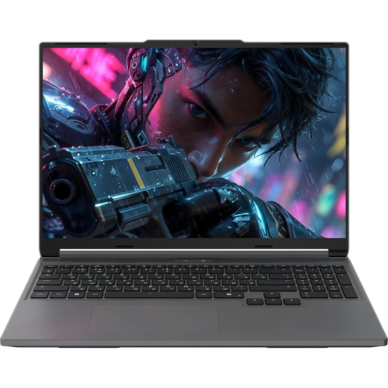 Ноутбук Maibenben X16C-i54455 Core i5 14450HX 16Gb SSD512Gb NVIDIA GeForce RTX5050 8Gb 16" IPS FHD+ (1920x1200) Linux grey WiFi BT Cam 5200mAh (X16C-I544550F44LG4E10)