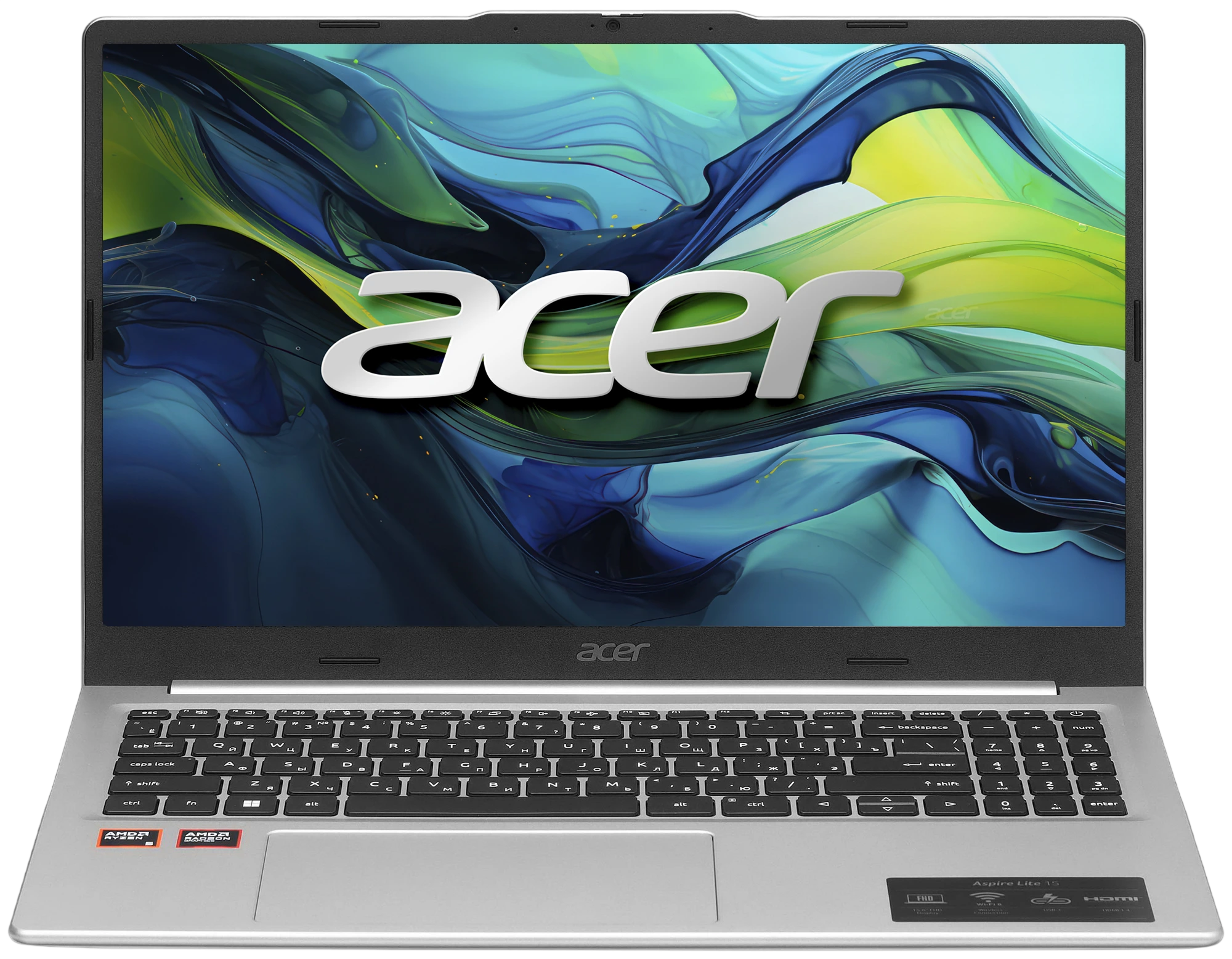 Ноутбук Acer Aspire Lite AL15-21P-R0R4 Ryzen 5 40 8Gb SSD512Gb AMD Radeon 610M 15.6" IPS FHD (1920x1080) без ОС silver WiFi BT Cam 4574mAh (NX.DTQCD.003)