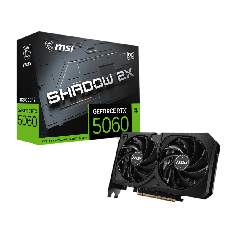MSI GeForce RTX 5060 8G SHADOW 2X MAX