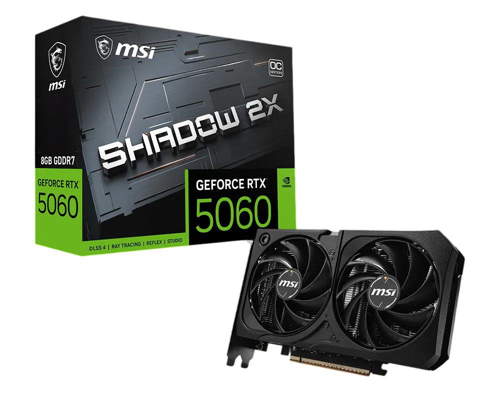 MSI GeForce RTX 5060 8G SHADOW 2X MAX