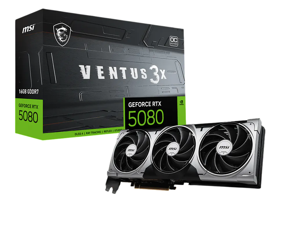 MSI GeForce RTX 5080 16G VENTUS 3X