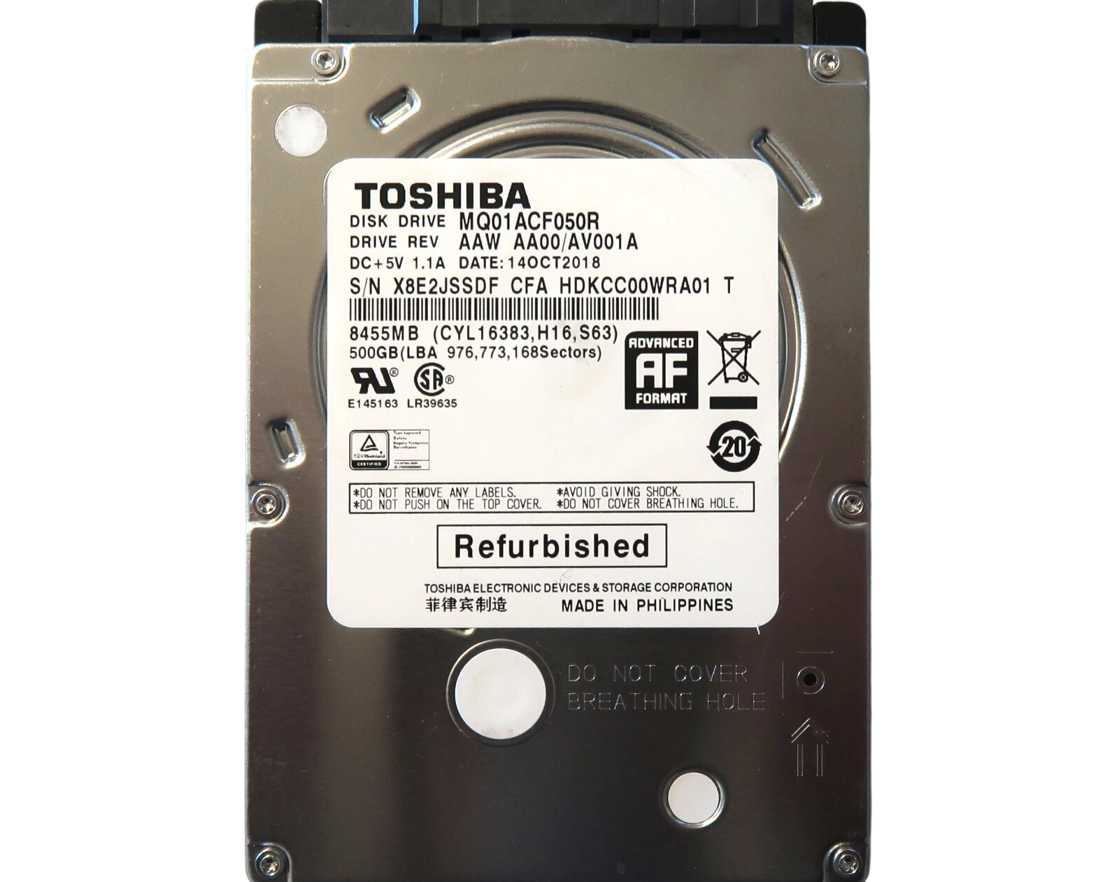 Toshiba MQ01ACF050R