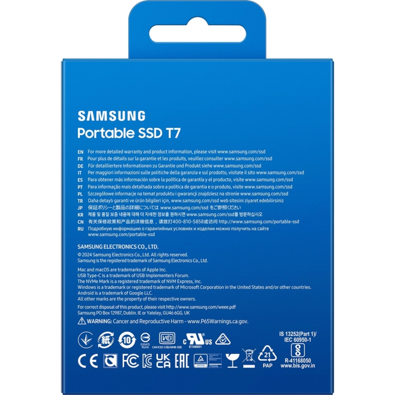 Samsung External SSD T7 4Tb (MU-PC4T0T/WW)