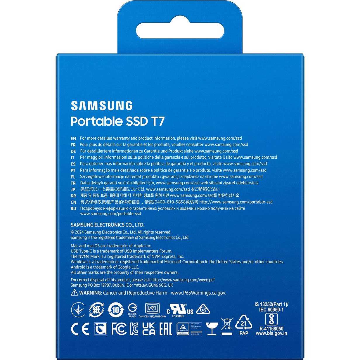 Samsung External SSD T7 4Tb (MU-PC4T0T/WW)