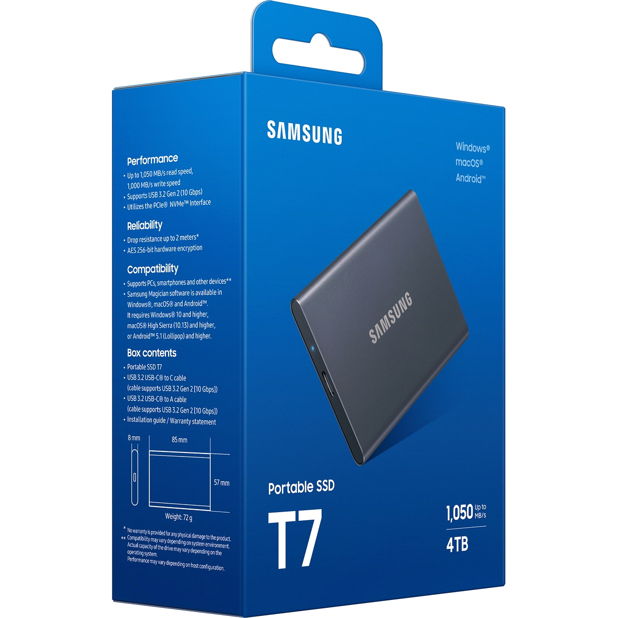 Samsung External SSD T7 4Tb (MU-PC4T0T/WW)