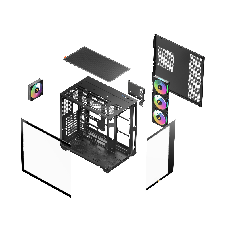 Ocypus Gamma C74 BK ARGB Black